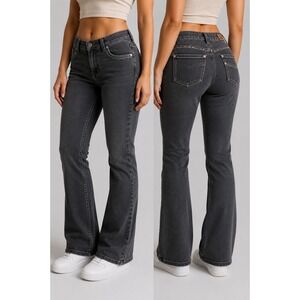 Earl Jean Women's Bootcut Jeans Size 10P Dark Wash Stretch Denim Bling